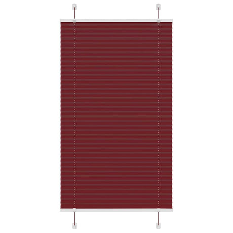 Vidaxl plissé rolgordijn 75x150 cm stofbreedte 74,4 cm bordeauxrood