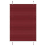 Vidaxl plissé rolgordijn 90x150 cm stofbreedte 89,4 cm bordeauxrood