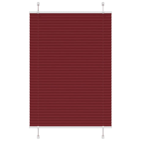 Vidaxl plissé rolgordijn 95x150 cm stofbreedte 94,4 cm bordeauxrood