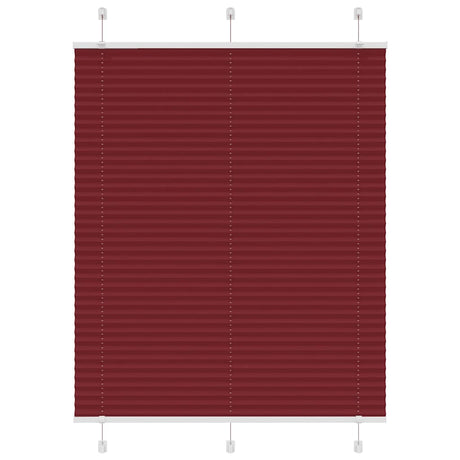 Vidaxl plissé rolgordijn 105x150cm stofbreedte 104,4cm bordeauxrood