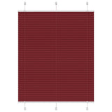 Vidaxl plissé rolgordijn 110x150cm stofbreedte 109,4cm bordeauxrood