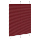 Vidaxl plissé rolgordijn 110x150cm stofbreedte 109,4cm bordeauxrood