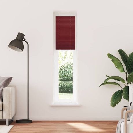 Vidaxl plissé rolgordijn 40x200 cm stofbreedte 39,4 cm bordeauxrood