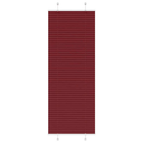 Vidaxl plissé rolgordijn 80x200 cm stofbreedte 79,4 cm bordeauxrood