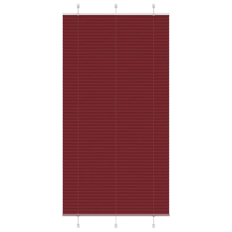 Vidaxl plissé rolgordijn 110x200cm stofbreedte 109,4cm bordeauxrood