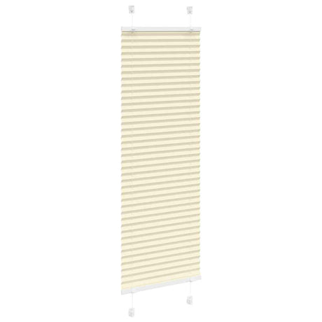 Vidaxl plissé rolgordijn 50x100 cm stofbreedte 49,4 cm polyester crème