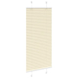 Vidaxl plissé rolgordijn 55x100 cm stofbreedte 54,4 cm polyester crème