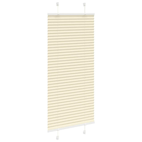 Vidaxl plissé rolgordijn 60x100 cm stofbreedte 59,4 cm polyester crème