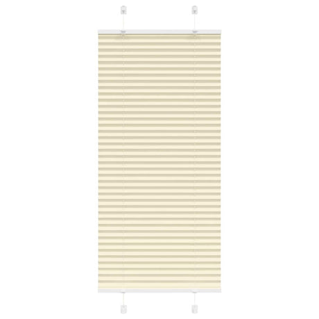 Vidaxl plissé rolgordijn 65x100 cm stofbreedte 64,4 cm polyester crème