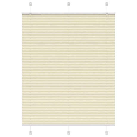 Vidaxl plissé rolgordijn 105x100cm stofbreedte 104,4cm polyester crème