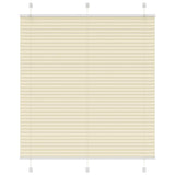 Vidaxl plissé rolgordijn 115x100cm stofbreedte 114,4cm polyester crème