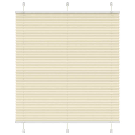 Vidaxl plissé rolgordijn 115x100cm stofbreedte 114,4cm polyester crème