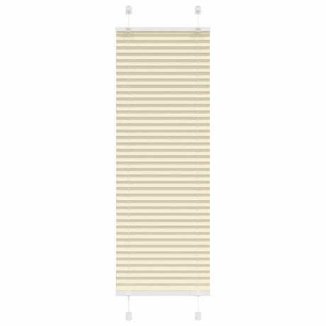 Vidaxl plissé rolgordijn 45x150 cm stofbreedte 44,4 cm polyester crème