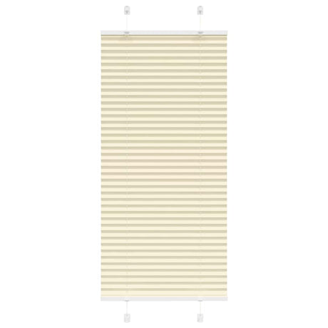 Vidaxl plissé rolgordijn 60x150 cm stofbreedte 59,4 cm polyester crème