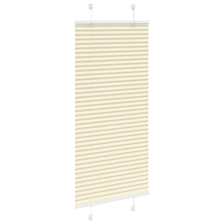 Vidaxl plissé rolgordijn 60x150 cm stofbreedte 59,4 cm polyester crème