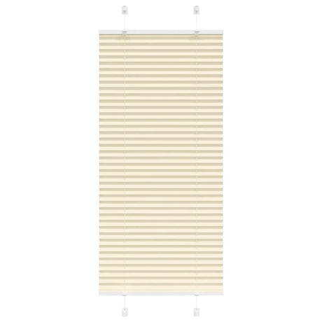 Vidaxl plissé rolgordijn 65x150 cm stofbreedte 64,4 cm polyester crème