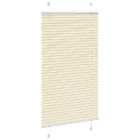 Vidaxl plissé rolgordijn 70x150 cm stofbreedte 69,4 cm polyester crème
