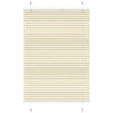 Vidaxl plissé rolgordijn 90x150 cm stofbreedte 89,4 cm polyester crème