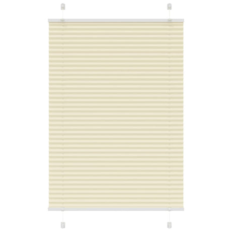 Vidaxl plissé rolgordijn 95x150 cm stofbreedte 94,4 cm polyester crème
