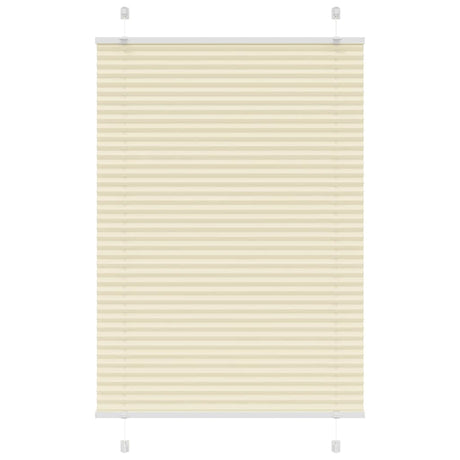 Vidaxl plissé rolgordijn 100x150 cm stofbreedte 99,4cm polyester crème