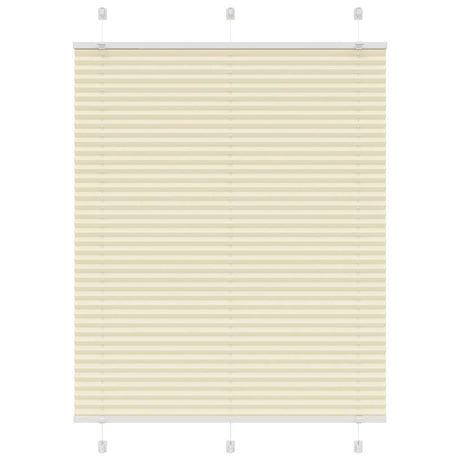 Vidaxl plissé rolgordijn 105x150cm stofbreedte 104,4cm polyester crème
