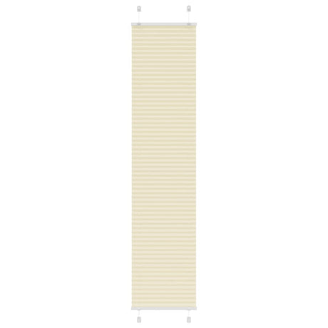 Vidaxl plissé rolgordijn 40x200 cm stofbreedte 39,4 cm polyester crème