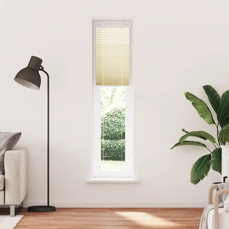 Vidaxl plissé rolgordijn 40x200 cm stofbreedte 39,4 cm polyester crème
