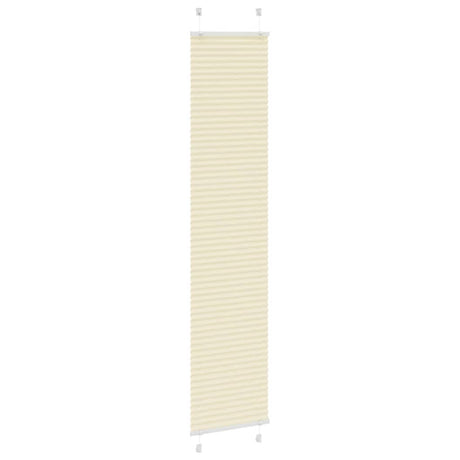 Vidaxl plissé rolgordijn 40x200 cm stofbreedte 39,4 cm polyester crème