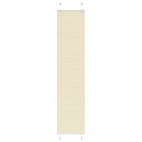 Vidaxl plissé rolgordijn 45x200 cm stofbreedte 44,4 cm polyester crème
