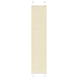 Vidaxl plissé rolgordijn 50x200 cm stofbreedte 49,4 cm polyester crème