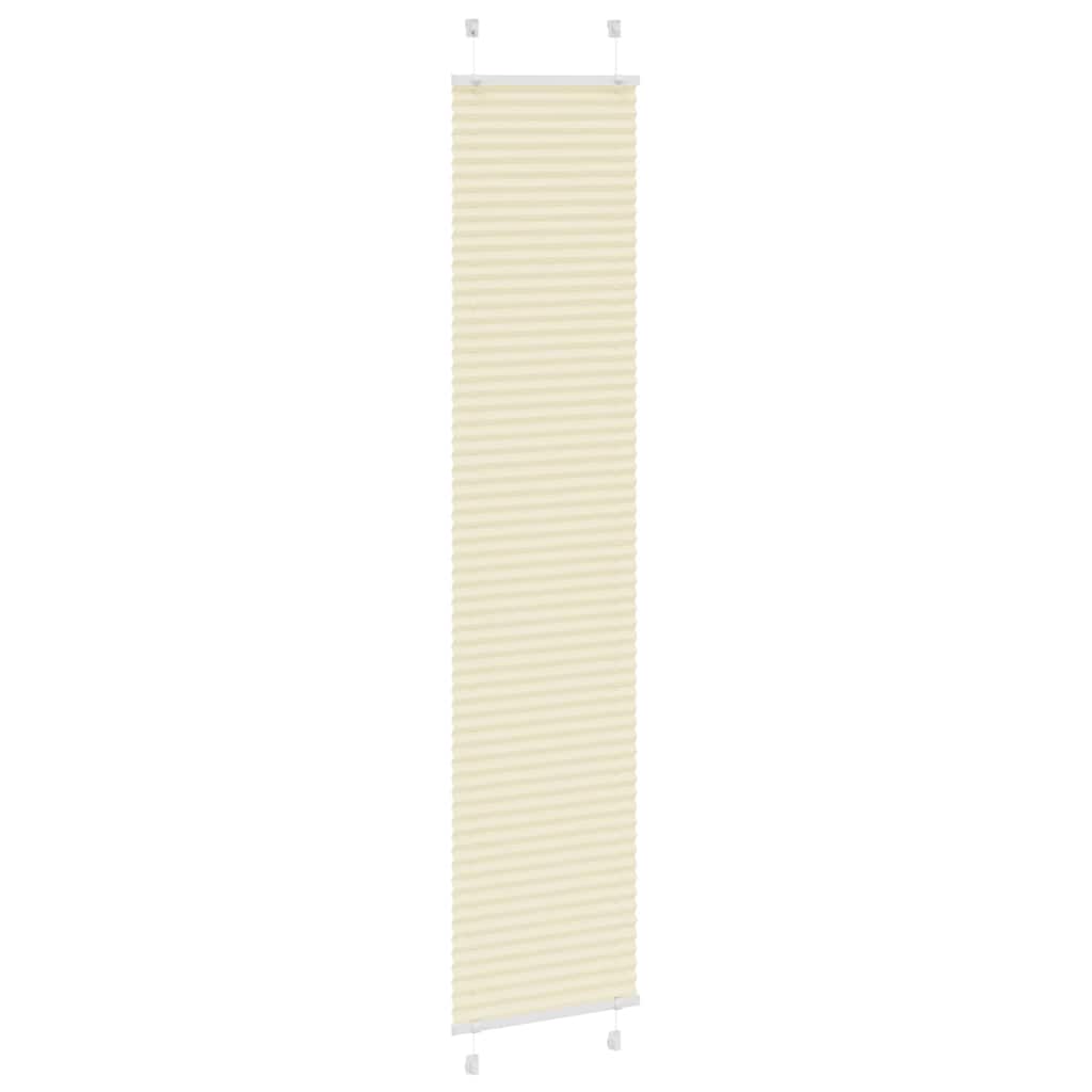 Vidaxl plissé rolgordijn 50x200 cm stofbreedte 49,4 cm polyester crème