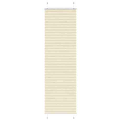 Vidaxl plissé rolgordijn 55x200 cm stofbreedte 54,4 cm polyester crème