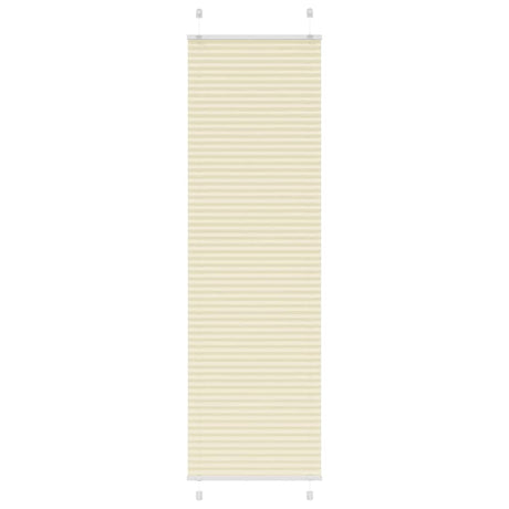 Vidaxl plissé rolgordijn 65x200 cm stofbreedte 64,4 cm polyester crème