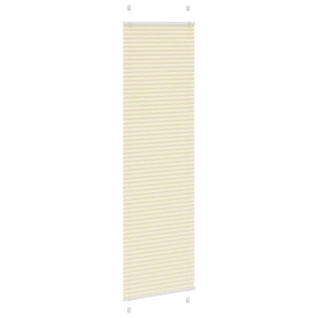 Vidaxl plissé rolgordijn 65x200 cm stofbreedte 64,4 cm polyester crème