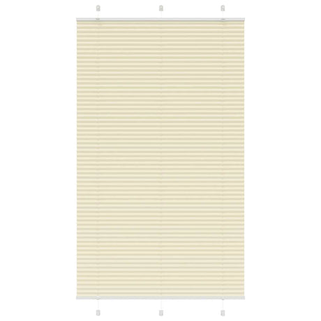Vidaxl plissé rolgordijn 110x200cm stofbreedte 109,4cm polyester crème