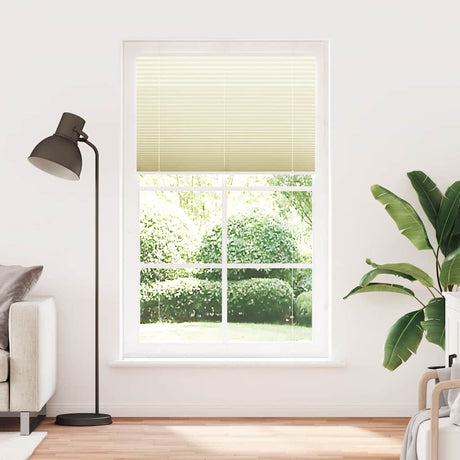 Vidaxl plissé rolgordijn 110x200cm stofbreedte 109,4cm polyester crème
