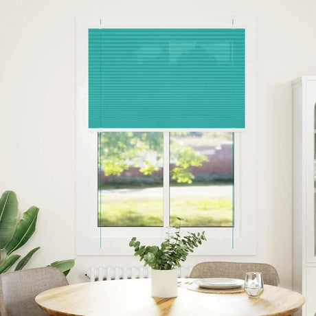 Vidaxl plissé rolgordijn 95x100 cm stofbreedte 94,4 cm petrol groen