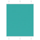 Vidaxl plissé rolgordijn 110x100 cm stofbreedte 109,4cm petrol groen