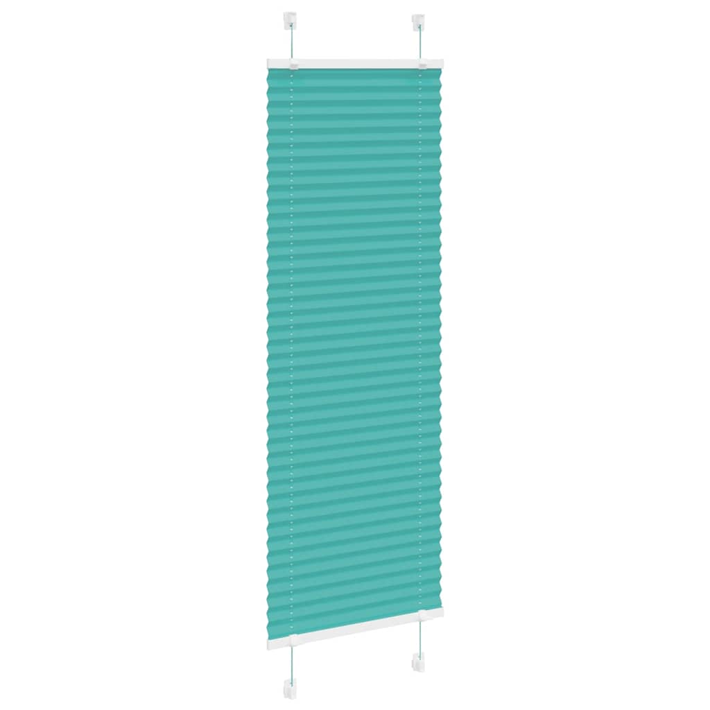Vidaxl plissé rolgordijn 45x150 cm stofbreedte 44,4 cm petrol groen