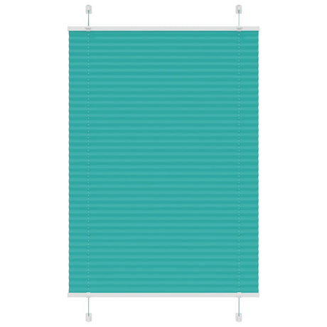 Vidaxl plissé rolgordijn 100x150 cm stofbreedte 99,4cm petrol groen