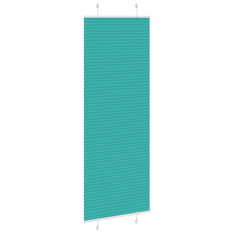 Vidaxl plissé rolgordijn 70x200 cm stofbreedte 69,4 cm petrol groen