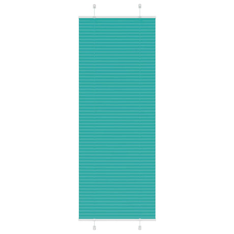Vidaxl plissé rolgordijn 80x200 cm stofbreedte 79,4 cm petrol groen