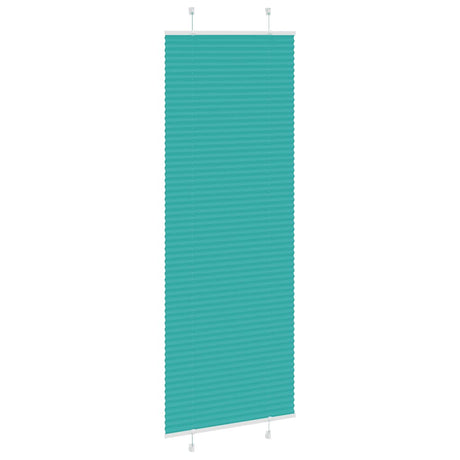 Vidaxl plissé rolgordijn 80x200 cm stofbreedte 79,4 cm petrol groen
