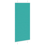 Vidaxl plissé rolgordijn 95x200 cm stofbreedte 94,4 cm petrol groen