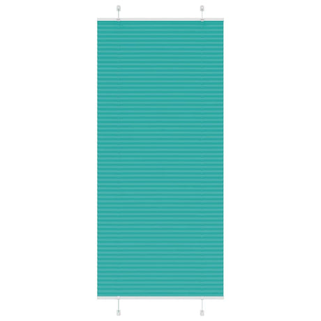 Vidaxl plissé rolgordijn 100x200 cm stofbreedte 99,4cm petrol groen