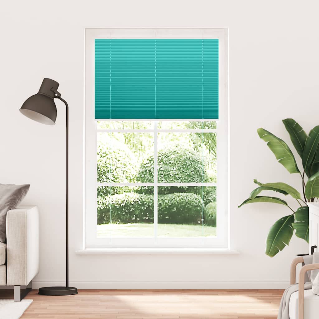 Vidaxl plissé rolgordijn 120x200cm stofbreedte 119,4cm petrol groen