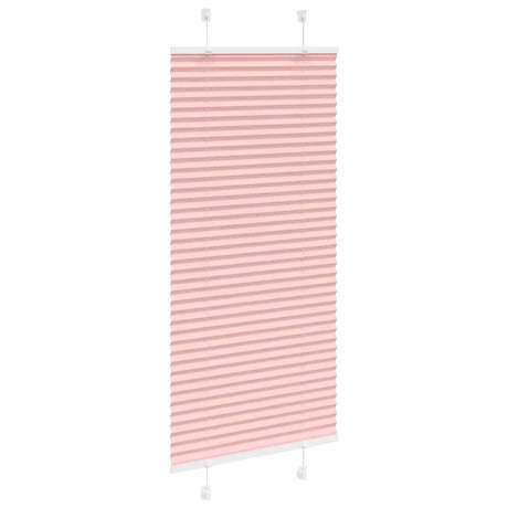 Vidaxl plissé rolgordijn 55x100 cm stofbreedte 54,4 cm polyester roze