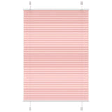 Vidaxl plissé rolgordijn 100x100 cm stofbreedte 99,4cm polyester roze