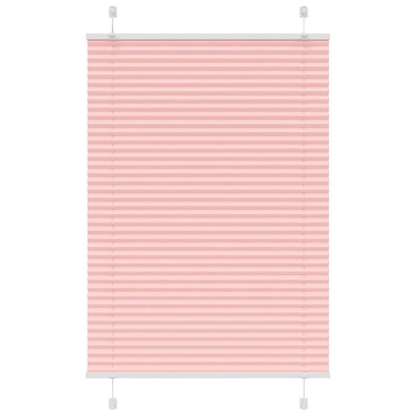 Vidaxl plissé rolgordijn 100x100 cm stofbreedte 99,4cm polyester roze