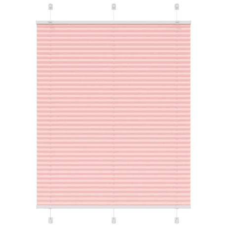 Vidaxl plissé rolgordijn 105x100cm stofbreedte 104,4cm polyester roze